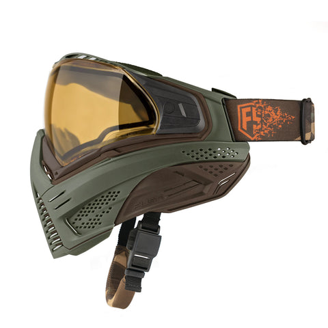 PUSH UNITE GOGGLES - Olive & BROWN (OD GREEN) Paintball Mask