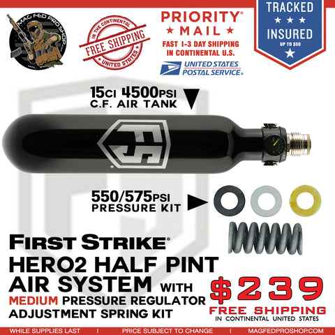 Half Pint 15ci 4500psi Air System Medium Pressure Bundle